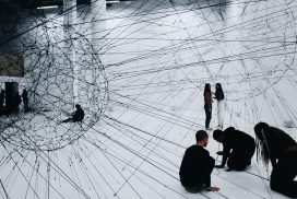 People working in a network