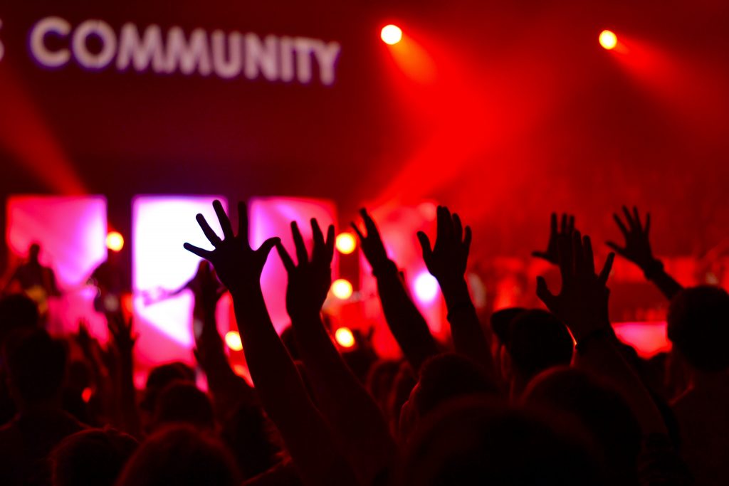 Crowd at concert