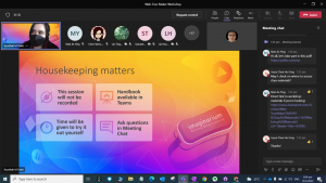 online workshop via MS Teams