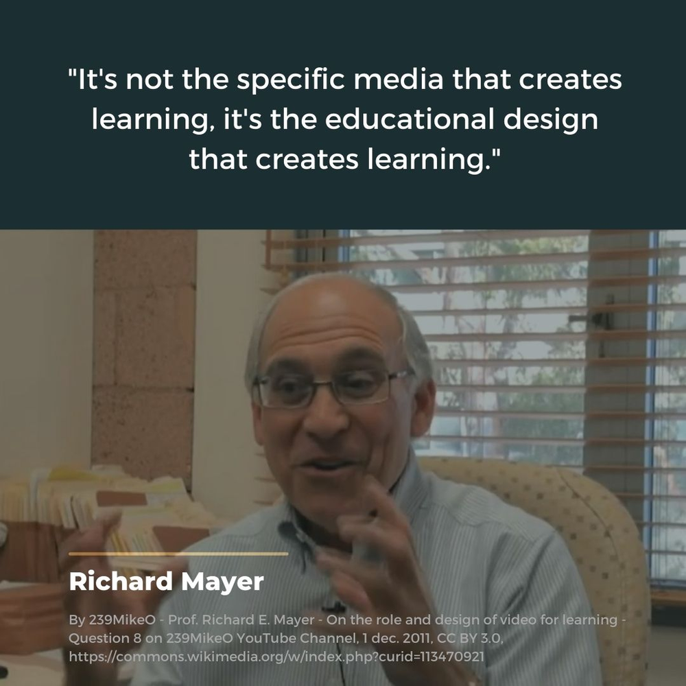Richard Mayer’s quote aged well.